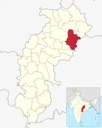 Localisation de District de Raigarh