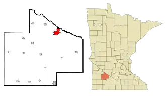 Localisation de Redwood Falls