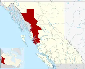Localisation de District régional de Kitimat-Stikine