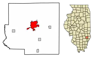 Localisation de Olney