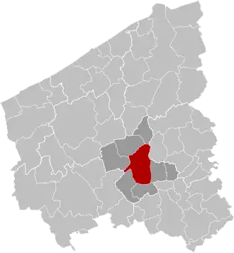 Localisation de Roulers