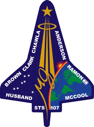 Insigne de la mission STS-107.