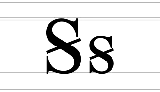 Image illustrative de l’article Ꞩ