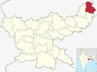 Localisation de District de Sahebganj