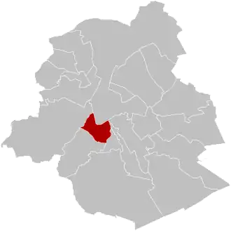 Localisation de Saint-Gilles(-lez-Bruxelles)