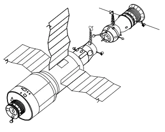 Description de l'image Salyut 4 and Soyuz drawing.svg.