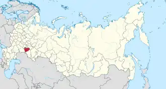 Localisation de Oblast de Samara