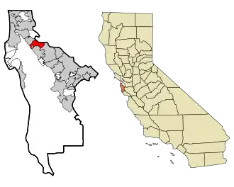 Localisation de Burlingame