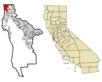 Localisation de Daly City