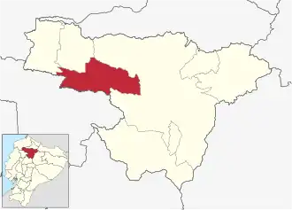 Localisation de Canton de San Miguel de Los Bancos