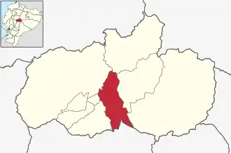 Localisation de Canton de Pelileo