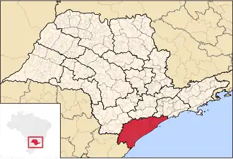 Littoral sud de l'État de São Paulo