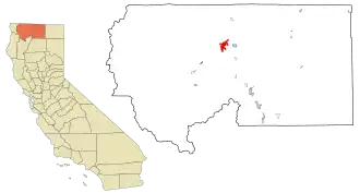 Localisation de Yreka