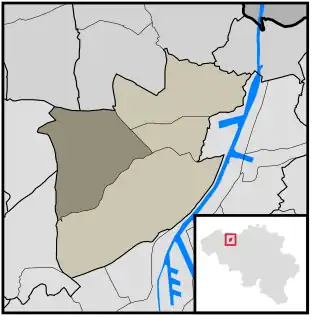 Localisation de Sleidinge