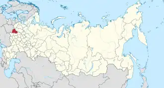 Localisation de Oblast de Smolensk