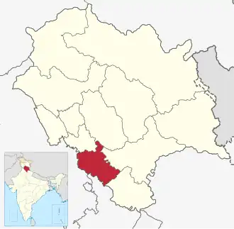 Localisation de District de Solanसोलन जिला