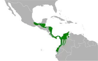 Description de l'image Sporophila funerea map.svg.