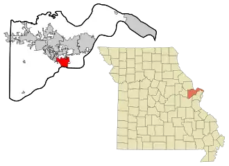 Localisation de Weldon Spring