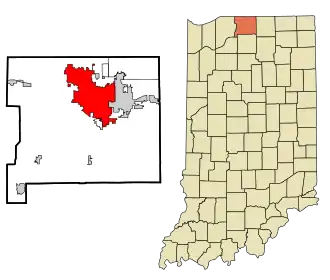 Localisation de South Bend