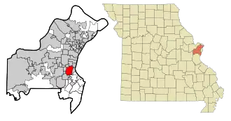 Localisation de Webster Groves