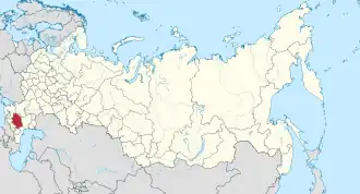 Localisation de Kraï de Stavropol