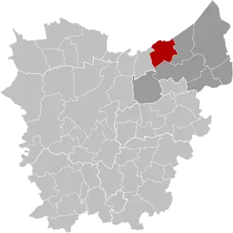 Localisation de Stekene