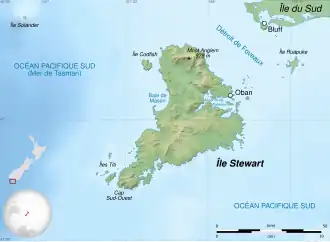 Description de l'image Stewart Island map-fr.svg.