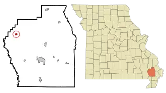 Localisation de Puxico