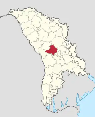 Localisation de Strășeni