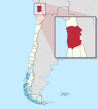Localisation de Région de Tarapacá