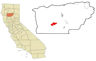 Localisation de Rancho Tehama Reserve