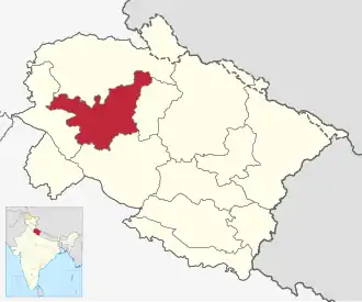 Localisation de District de Tehri Garhwal