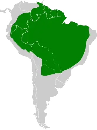 Description de l'image Thalurania furcata map.svg.