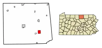 Localisation de Blossburg