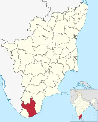 Localisation de District de Tirunelveli