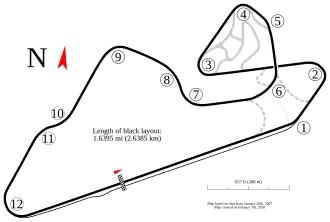Le circuit en configuration "Grand Prix Circuit"