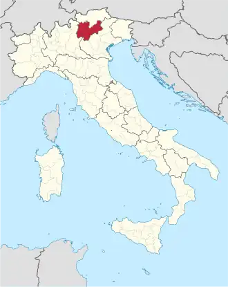 Localisation de Province autonome de Trente