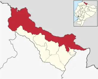 Localisation de Canton de Tulcán