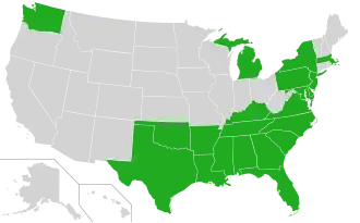 Description de l'image Utricularia inflata distribution.svg.