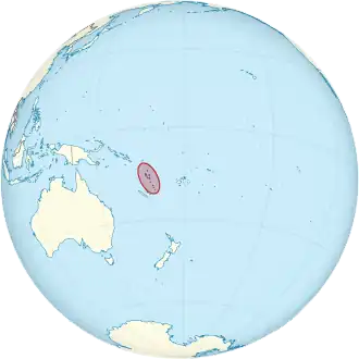 Description de l'image Vanuatu on the globe (Polynesia centered).svg.