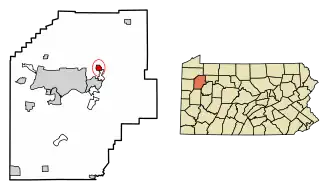 Localisation de Rouseville