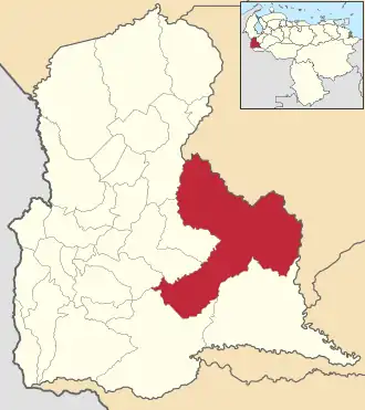 Localisation de Uribante