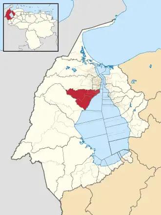 Localisation de La Cañada de Urdaneta