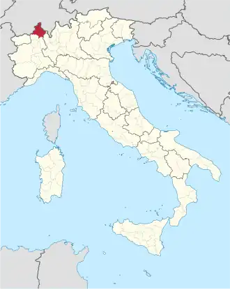 Localisation de Province du Verbano-Cusio-Ossola