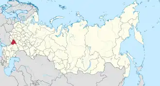 Localisation de Oblast de Voronej