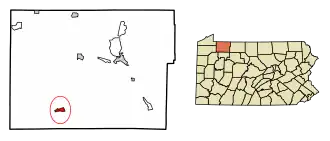 Localisation de Tidioute
