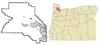 Localisation de North Plains