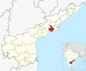 Localisation de District du Godavari occidental