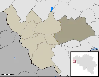 Localisation de Wytschaete