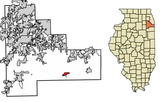 Localisation de Peotone